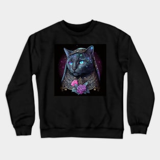 Striking Beauty British Shorthair Cat Crewneck Sweatshirt
